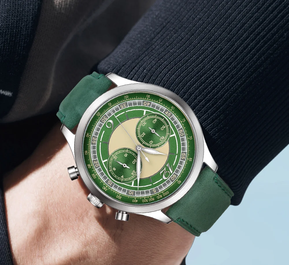 Мужские кварцевые часы REDEAR с календарем и хронографом