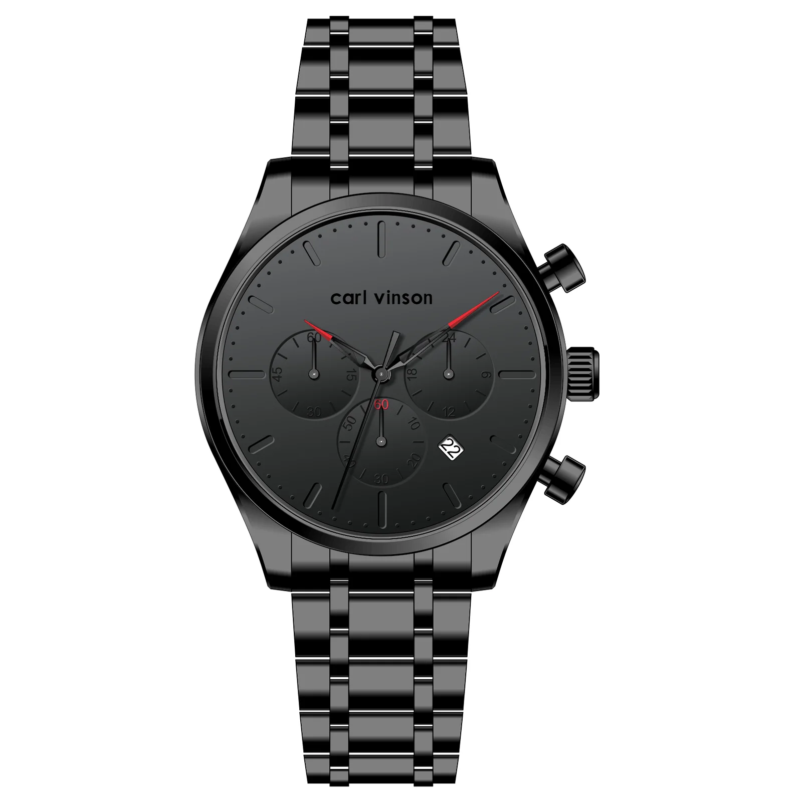 Мужские многофункциональные кварцевые часы Carl Vinson